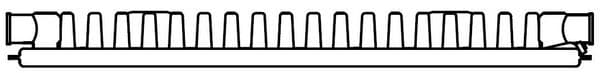 Type 11 Myson Radiator Myson Premier HE SC 2 tapping radiator 21