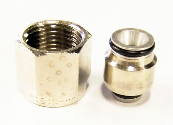 Uponor Uni-X compression adaptor 16 x 15mm Chrome | Wolseley
