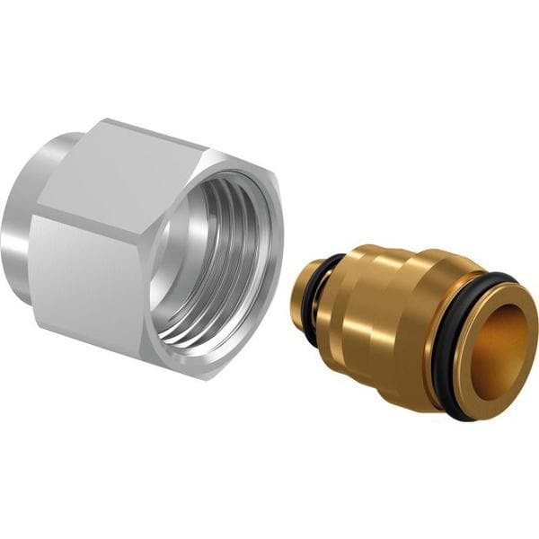 Uponor Uni-X compression adaptor 20 x 22mm Brass | Wolseley