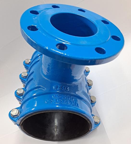 Offset Inlet Ring UR-Cast 180mm x DN100(PN16) Intake Ring with flanged outlet | Wolseley