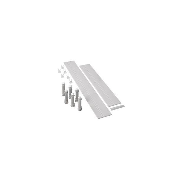 Mira Flight Low square riser kit 900mm White | Wolseley
