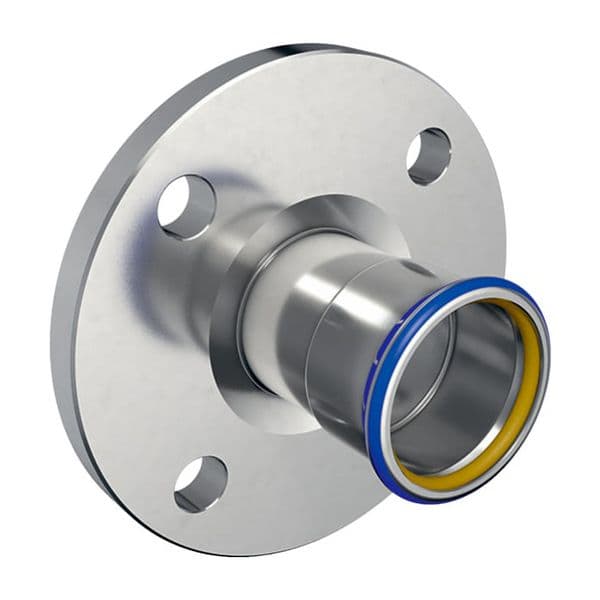 Geberit Mapress Flange PN10 16 With Pressing Socket Gas 108mm Stainless geberit-mapress-flange-pn10-16-with-pressing-socket-gas-108mm-stainless