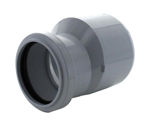Inverted Reducer Pvc Marley Push-Fit Soil level inverted reducer 110 x 82mm Grey | Wolseley