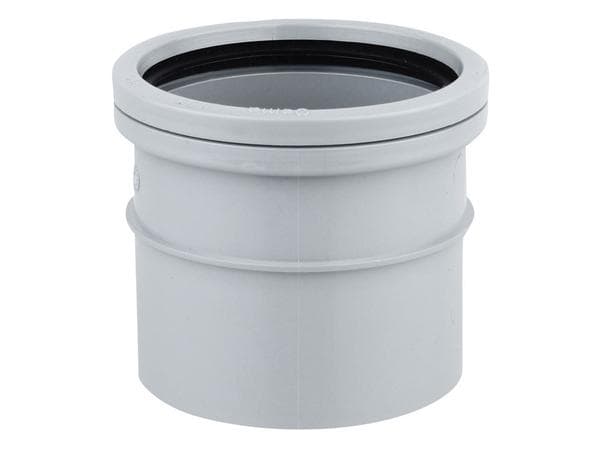 4d296 Wavin OsmaS Socket x Solvent Weld Single Socket 110 mm, Grey, 4S124G ...