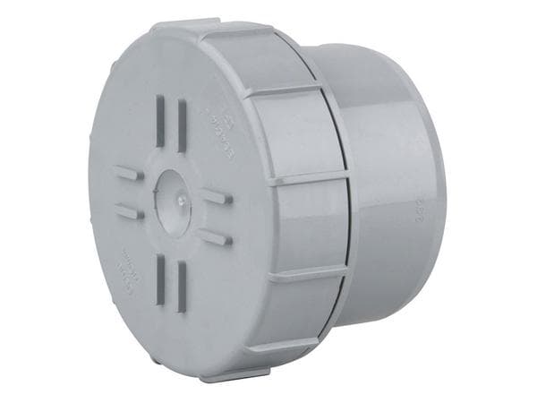 Wavin access plug 110mm Grey | Wolseley