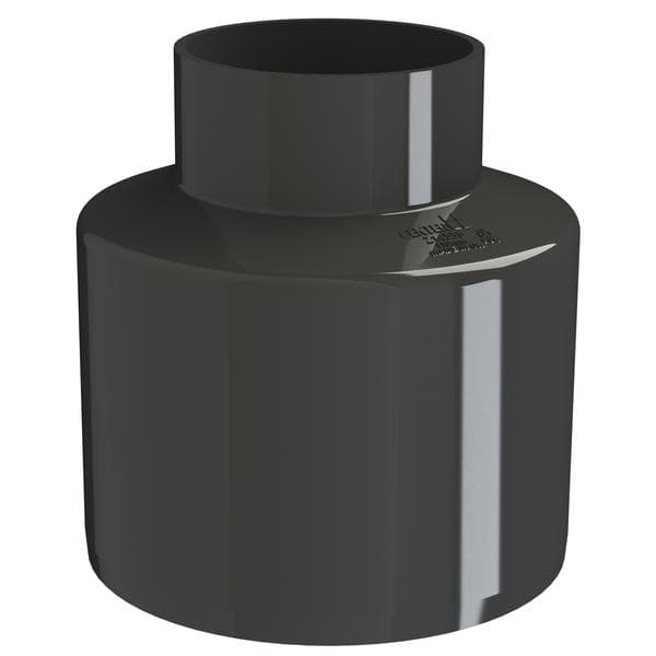 Soil Stack Reducer Center pushfit soil waste reducer 110mm x 50mm Black| Wolseley