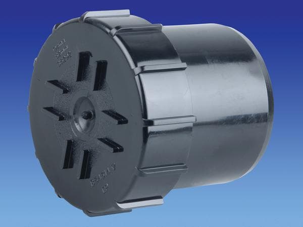 Wavin access plug 110mm Grey | Wolseley