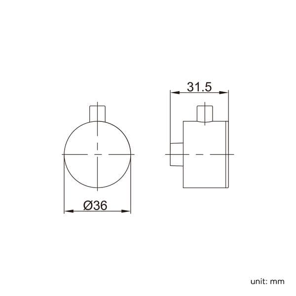 Nabis On/Off control handle assembly A05041 | Wolseley