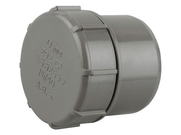 Wavin OsmaWeld access plug 1.1/2in White | Wolseley