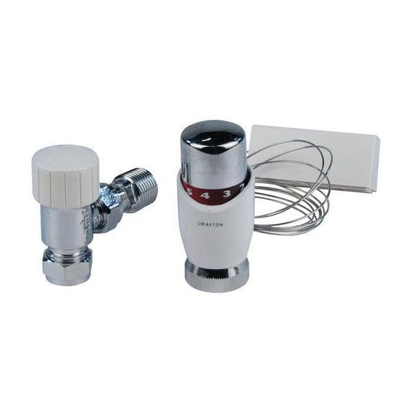 Remote Radiator Trv Drayton Remote TRV, 15mm TRV with Remote Sensor | Wolseley