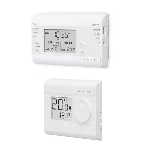 Neomitis Radiator Neomitis PRG7RF 7-day two channel programmer (with RF room thermostat ...
