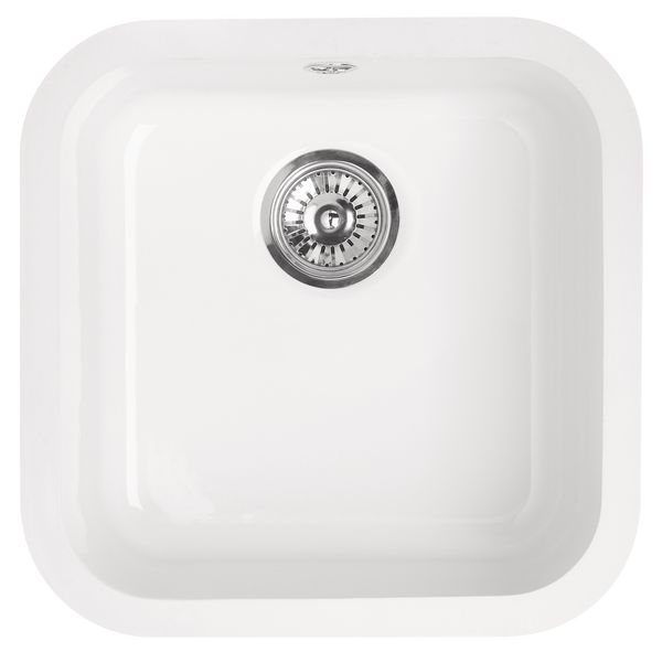 Astracast Lincoln 4040 White Ceramic bowl including waste 