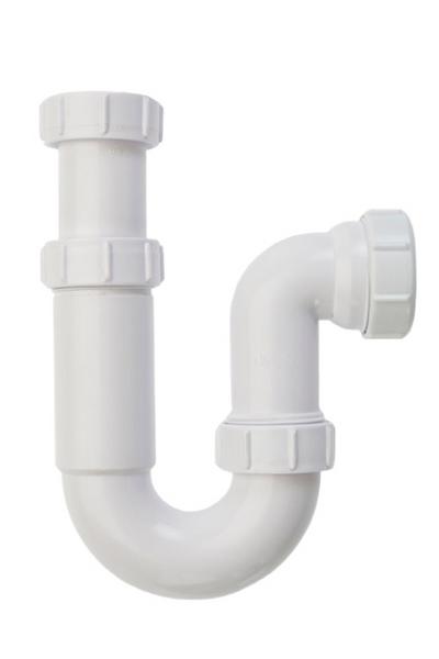 Wavin Osma Waste bath trap 75mm Seal 40mm White | Wolseley