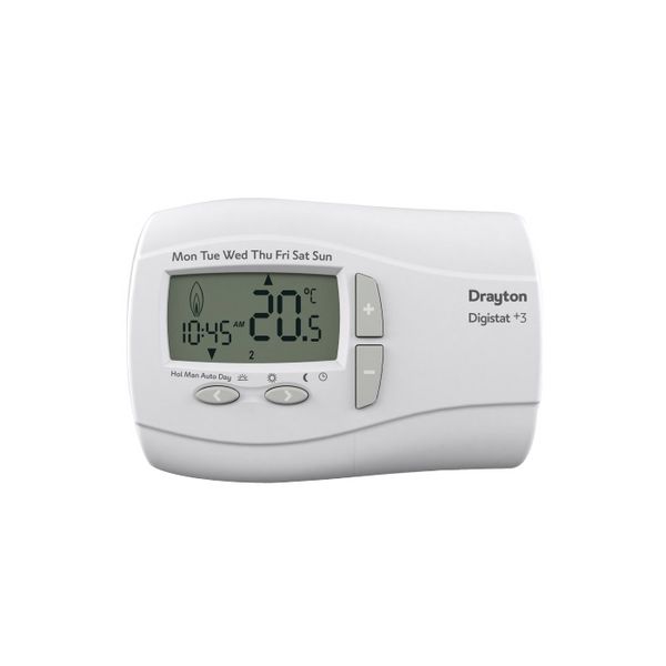 DRAYTON DIGISTAT+3 7 DAY PROGRAMMABLE THERMOSTAT MAINS 22087 