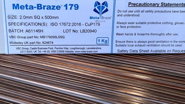 VBC Group Meta-Braze 179 brazing rods 2 x 500mm | Wolseley