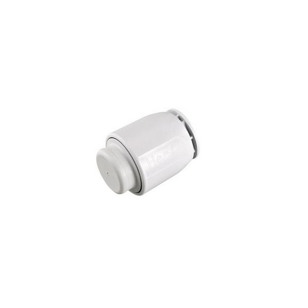 JG Speedfit 22mm Stop Valve - Push-Fit White Isolation Valve For Easy Water Shut-Off