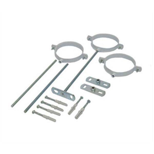 thumbnail image 2 of Stainless Steel Chimney Pipe Bracket - Adjustable Wall Mount Holder For 150mm (6") Flue Pipe 2 of 13