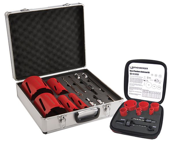 Rothenberger 12 piece diamond core kit 