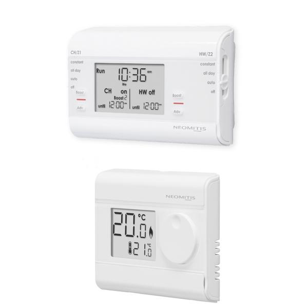 Neomitis PRG7RF 7-day two channel programmer (with RF room thermostat) |  Wolseley
