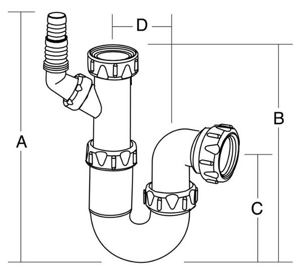 Flexible Toilet Pan Connector McAlpine WMF3 Nozzle - Re WM2 - McAlpine ...