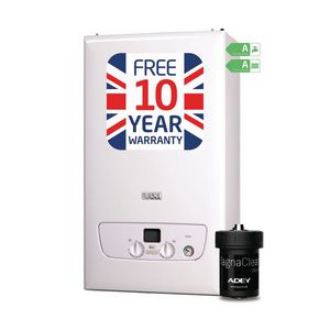 Image for Baxi 830 NG combi boiler pack with flue and thermostat from Wolseley
