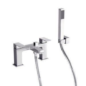 Nabis Vector bath mixer tap with handheld shower | Wolseley
