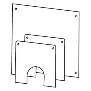Image for Worcester Bosch Greenstar Oilfit flexible diagonal wall cover plate 130mm from Wolseley