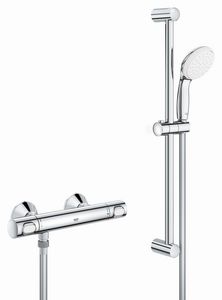 Image for Grohe Grohtherm 500 exposed thermostatic bar valve and kit from Wolseley