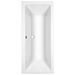 Roca The Gap no tap hole double ended bath 1700 x 700mm White 