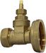 Center CB pump gate valve 22mm x 1.1/2' Brass 
