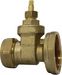 Center CB pump gate valve 28mm x 1 1/2' Brass 