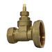 Center CB pump gate valve 28mm x 1 1/2' Brass (1) 