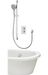 Aqualisa Dream square thermostatic mixer shower dual outlet 