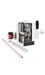 Image of a vitoden 100 and some copper pipe