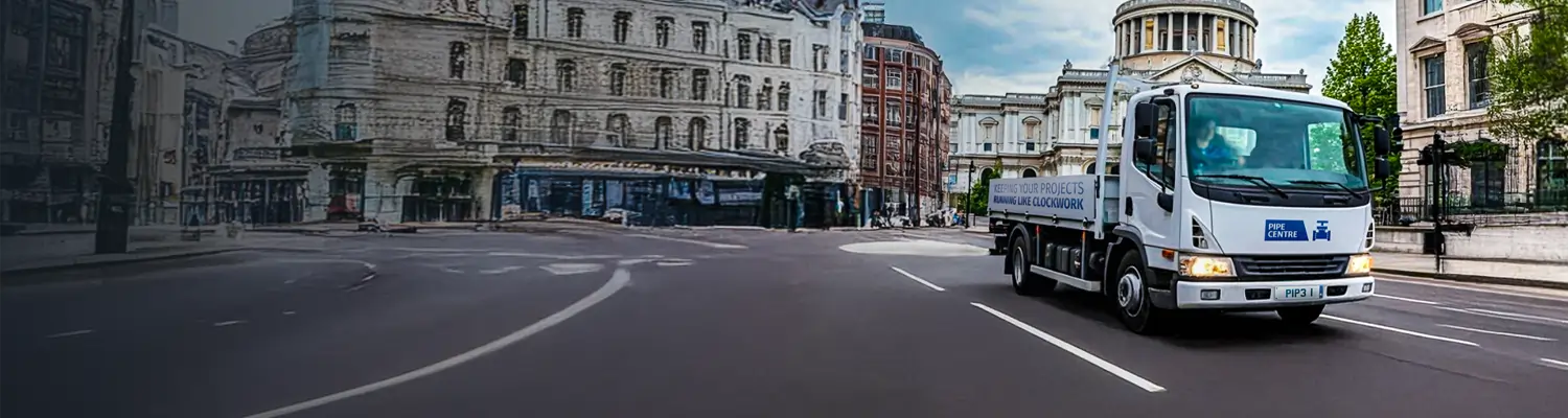 Climate centre van on the street