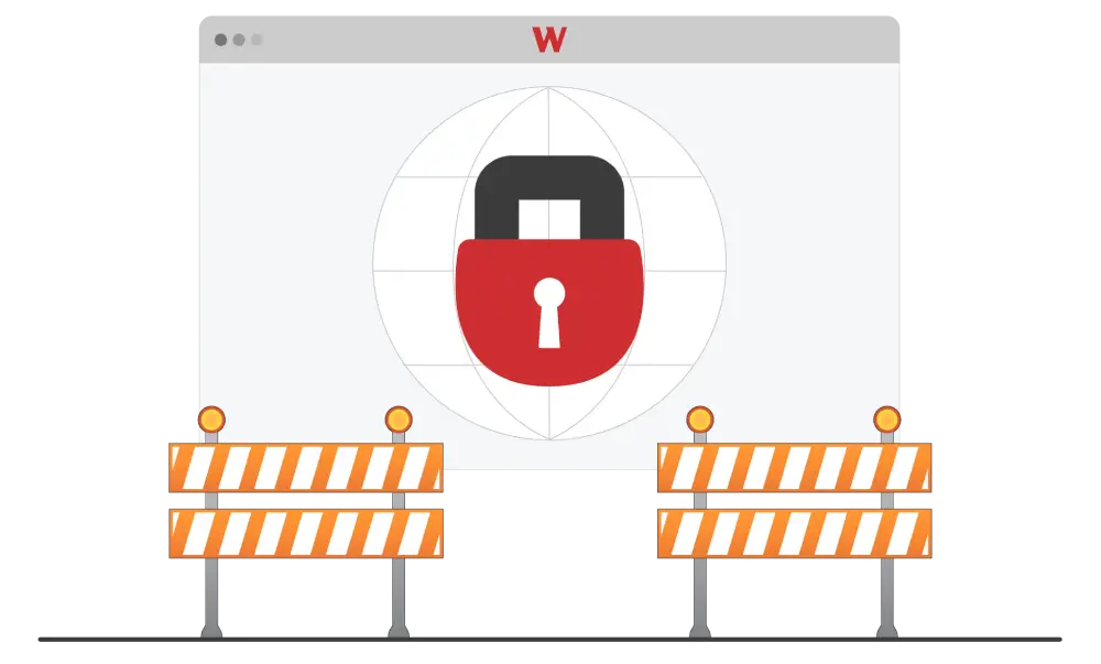 Illustration depicting access restriction