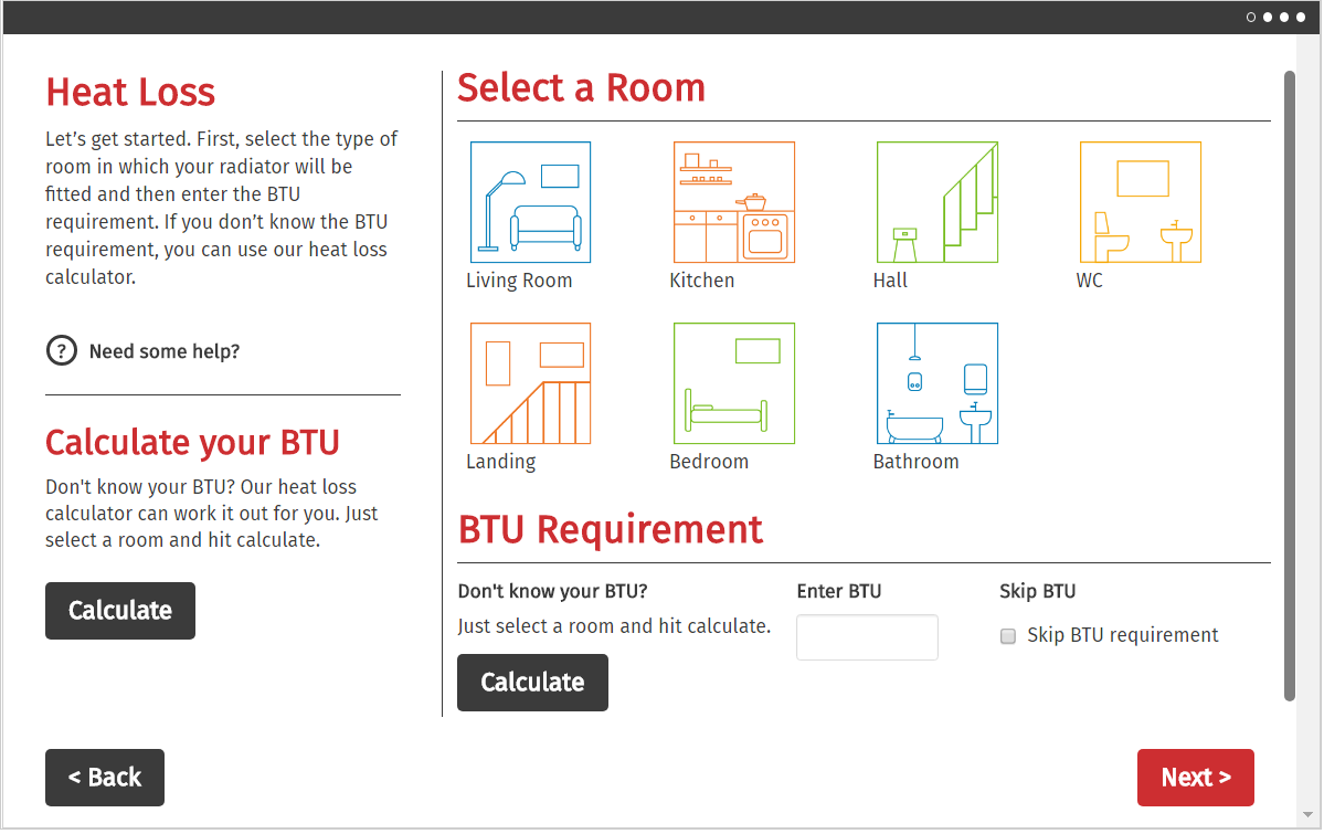 Heating Btu Chart